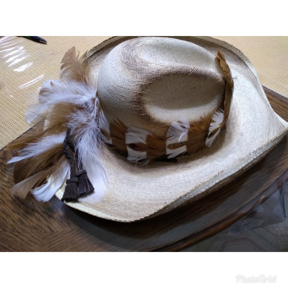 Western Hat with Feathers